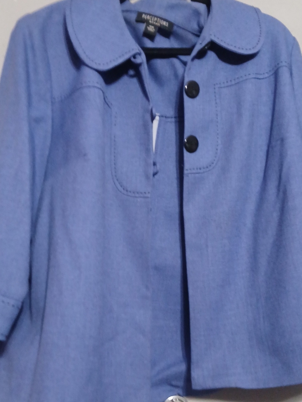 Perceptions Light Blue Jacket & Shell with Black Pants - Picture 4 of 8